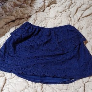 Rue21 Navy Layered Lace Mini Skirt Sz Sm